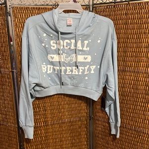 NWT cropped long sleeve hoodie